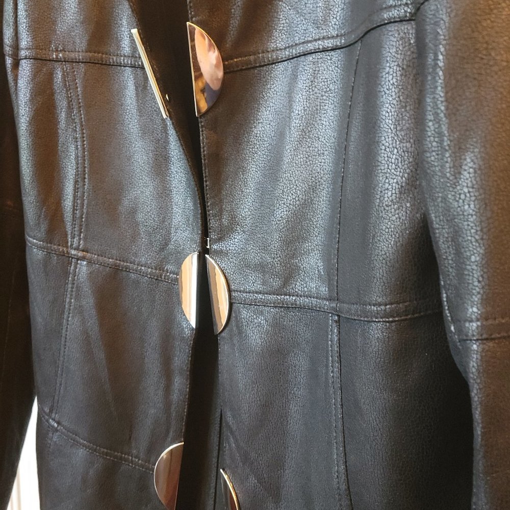Ness Textured Black Jacket - Picture 3 of 8